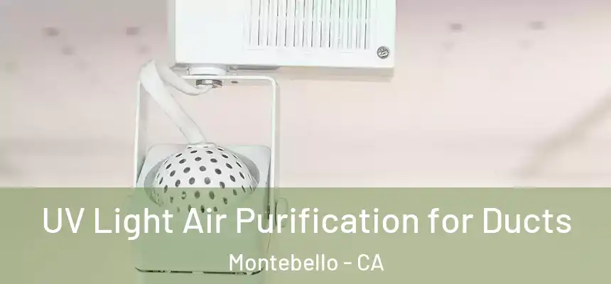 UV Light Air Purification for Ducts Montebello - CA